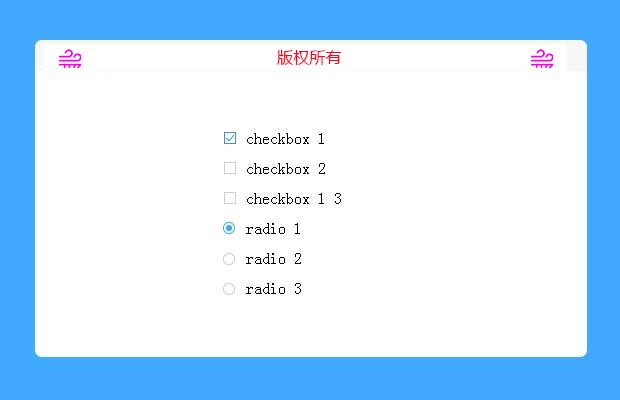 radio checkbox