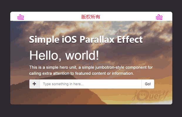 jQuery背景视差插件ios-parallax.js