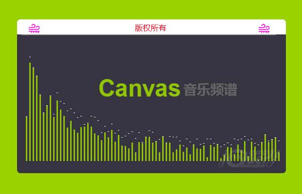 Canvas获取音乐频谱