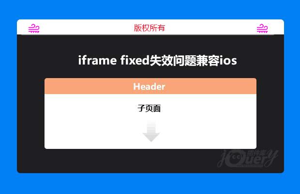 iframe fixed失效问题兼容ios