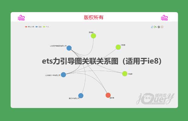 echarts力引导图关联关系图（适用于ie8）