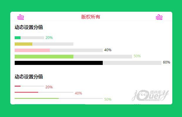 jQuery动态设置分值