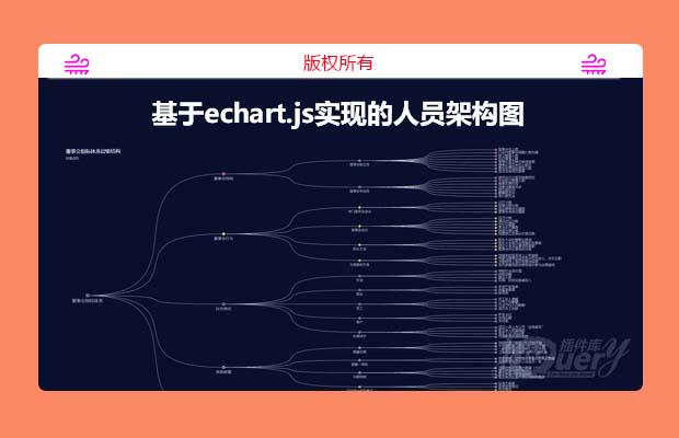 基于echart.js实现的人员架构图