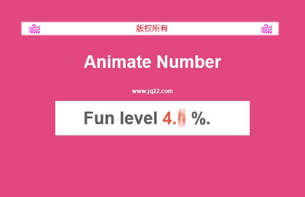 jquery数字动画插件Animate Number