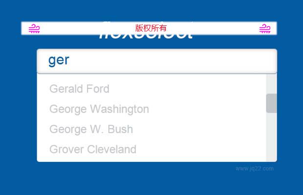 jQuery自动完成插件flexselect